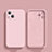 Funda Silicona Ultrafina Goma 360 Grados Carcasa S02 para Apple iPhone 13 Mini Rosa