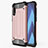 Funda Silicona Ultrafina Goma 360 Grados Carcasa S02 para Samsung Galaxy A70 Oro Rosa