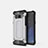 Funda Silicona Ultrafina Goma 360 Grados Carcasa S02 para Samsung Galaxy Note 8 Duos N950F Plata