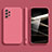 Funda Silicona Ultrafina Goma 360 Grados Carcasa S05 para Samsung Galaxy A52 4G Rosa Roja