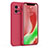 Funda Silicona Ultrafina Goma 360 Grados Carcasa S06 para Vivo iQOO 9 5G Rojo Rosa