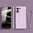 Funda Silicona Ultrafina Goma 360 Grados Carcasa S07 para Oppo Reno9 Pro 5G Purpura Claro