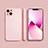 Funda Silicona Ultrafina Goma 360 Grados Carcasa S09 para Apple iPhone 13 Mini Rosa