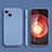 Funda Silicona Ultrafina Goma 360 Grados Carcasa YK2 para Apple iPhone 15 Gris Lavanda