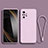Funda Silicona Ultrafina Goma 360 Grados Carcasa YK2 para Xiaomi Redmi Note 10S 4G Purpura Claro