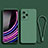 Funda Silicona Ultrafina Goma 360 Grados Carcasa YK2 para Xiaomi Redmi Note 12 Pro+ Plus 5G Verde Noche