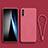 Funda Silicona Ultrafina Goma 360 Grados Carcasa YK3 para Xiaomi Redmi 9T 4G Rosa Roja