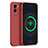 Funda Silicona Ultrafina Goma 360 Grados Carcasa YK4 para Vivo Y55s (2021) Rojo