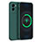 Funda Silicona Ultrafina Goma 360 Grados Carcasa YK4 para Vivo Y55s (2021) Verde Noche