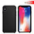 Funda Silicona Ultrafina Goma 360 Grados M02 para Apple iPhone X Negro