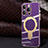 Funda Silicona Ultrafina Goma Carcasa con Mag-Safe Magnetic C01 para Apple iPhone 12 Pro Max Morado