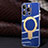 Funda Silicona Ultrafina Goma Carcasa con Mag-Safe Magnetic C01 para Apple iPhone 15 Pro Azul