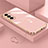 Funda Silicona Ultrafina Goma Carcasa M01 para Samsung Galaxy S22 Plus 5G Oro Rosa