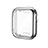 Funda Silicona Ultrafina Goma Carcasa S01 para Apple iWatch 5 44mm Plata