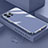 Funda Silicona Ultrafina Goma Carcasa S03 para Apple iPhone 15 Pro Max Gris Lavanda