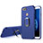 Funda Silicona Ultrafina Goma con Anillo de dedo Soporte A01 para Huawei Honor Play 7X Azul