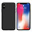 Funda Silicona Ultrafina Goma S11 para Apple iPhone Xs Negro