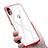 Funda Silicona Ultrafina Transparente C16 para Apple iPhone X Rojo