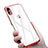 Funda Silicona Ultrafina Transparente C16 para Apple iPhone Xs Rojo