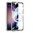 Funda Silicona Ultrafina Transparente con Mag-Safe Magnetic AC1 para Samsung Galaxy S21 Plus 5G Plata