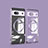 Funda Silicona Ultrafina Transparente con Mag-Safe Magnetic AN1 para Google Pixel 7a 5G Purpura Claro