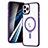 Funda Silicona Ultrafina Transparente con Mag-Safe Magnetic SD1 para Apple iPhone 11 Pro Morado