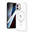 Funda Silicona Ultrafina Transparente con Mag-Safe Magnetic SD1 para Apple iPhone 12 Plata