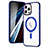 Funda Silicona Ultrafina Transparente con Mag-Safe Magnetic SD1 para Apple iPhone 12 Pro Azul