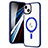 Funda Silicona Ultrafina Transparente con Mag-Safe Magnetic SD1 para Apple iPhone 14 Azul