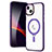 Funda Silicona Ultrafina Transparente con Mag-Safe Magnetic SD1 para Apple iPhone 15 Plus Morado