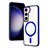 Funda Silicona Ultrafina Transparente con Mag-Safe Magnetic SD1 para Samsung Galaxy S21 5G Azul