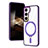 Funda Silicona Ultrafina Transparente con Mag-Safe Magnetic SD1 para Samsung Galaxy S24 5G Morado