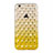 Funda Silicona Ultrafina Transparente Gradiente Diamante para Apple iPhone 6 Amarillo