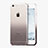 Funda Silicona Ultrafina Transparente Gradiente Z01 para Apple iPhone 6 Plus Gris