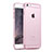 Funda Silicona Ultrafina Transparente para Apple iPhone 6 Plus Rosa