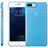 Funda Silicona Ultrafina Transparente T11 para Apple iPhone 7 Plus Azul