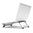 Soporte Ordenador Portatil Universal K05 para Samsung Galaxy Book S 13.3 SM-W767 Plata