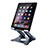 Soporte Universal Sostenedor De Tableta Tablets Flexible K18 para Apple iPad 10.2 (2019) Gris Oscuro