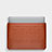 Suave Cuero Bolsillo Funda L02 para Apple MacBook Air 13 pulgadas Marron