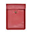 Suave Cuero Bolsillo Funda L09 para Apple MacBook Pro 13 pulgadas Rojo