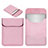 Suave Cuero Bolsillo Funda L19 para Apple MacBook 12 pulgadas Rosa