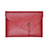 Suave Cuero Bolsillo Funda L22 para Apple MacBook 12 pulgadas Rojo