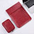 Suave Cuero Bolsillo Funda para Apple MacBook Pro 13 pulgadas Retina Rojo