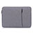 Suave Terciopelo Tela Bolsa Funda L04 para Huawei Honor MagicBook 15 Gris