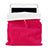 Suave Terciopelo Tela Bolsa Funda para Huawei Honor WaterPlay 10.1 HDN-W09 Rosa Roja