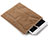 Suave Terciopelo Tela Bolsa Funda para Huawei MediaPad M2 10.1 FDR-A03L FDR-A01W Marron