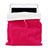 Suave Terciopelo Tela Bolsa Funda para Samsung Galaxy Tab 2 10.1 P5100 P5110 Rosa Roja
