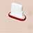 Tapon Antipolvo Lightning USB Jack J07 para Apple iPhone 12 Pro Rojo