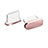 Tapon Antipolvo USB-C Jack Type-C Universal H06 Oro Rosa