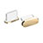 Tapon Antipolvo USB-C Jack Type-C Universal H06 para Apple iPhone 15 Plus Oro